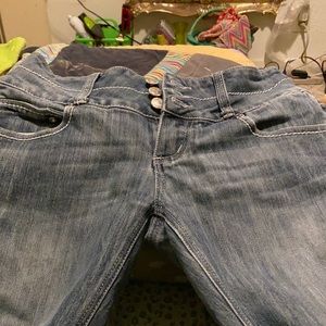 Almost famous size 5 jeans high waisted